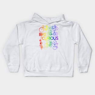 Bike Curious (PRIDE Rainbow) Kids Hoodie